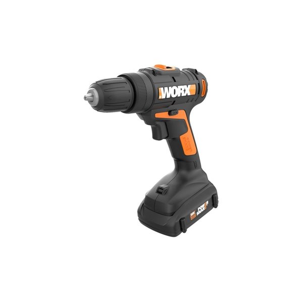 Worx 0.37 in. 1450 RPM 20BV Brushed Cordless Drill & Driver Kit 2007618